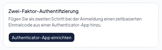 Eine Authenticator-App einrichten