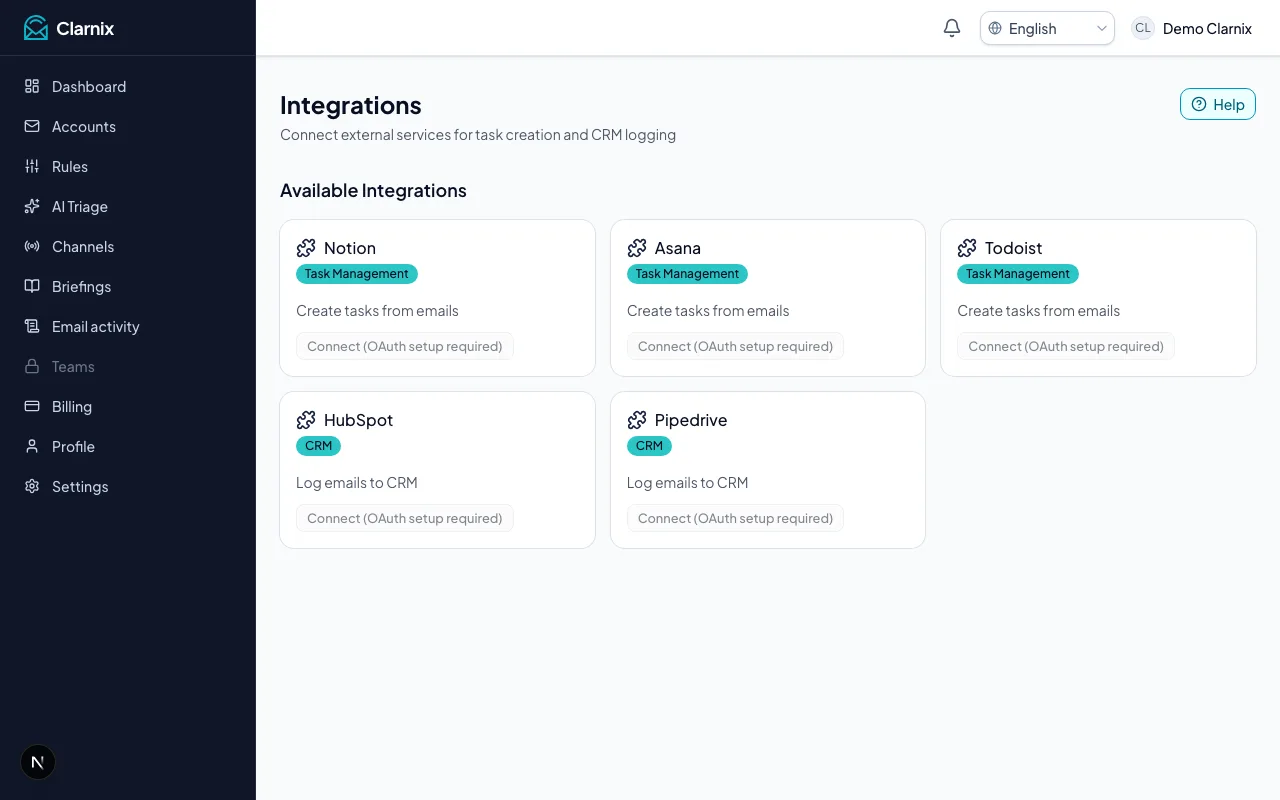 Integrations