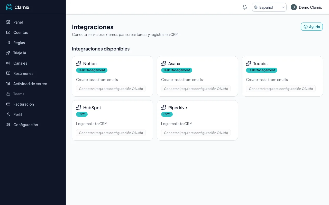 Integraciones