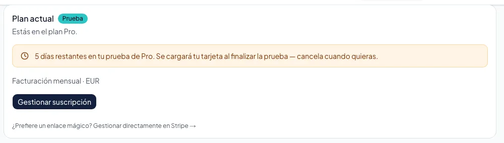 Cambiar de plan, de puestos o de complementos