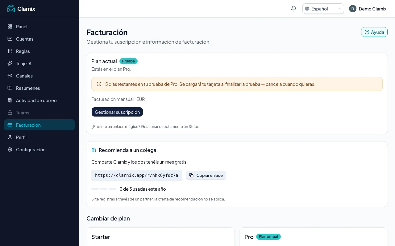 Facturación
