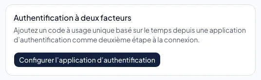 Configurer une application d’authentification