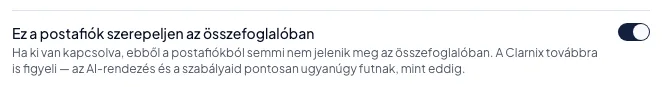 Hogyan hagyj ki egy postafiókot az összefoglalódból