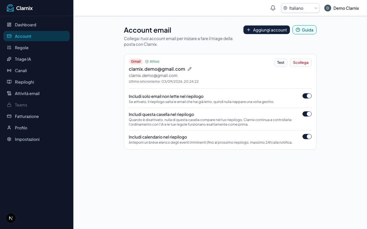 Account email