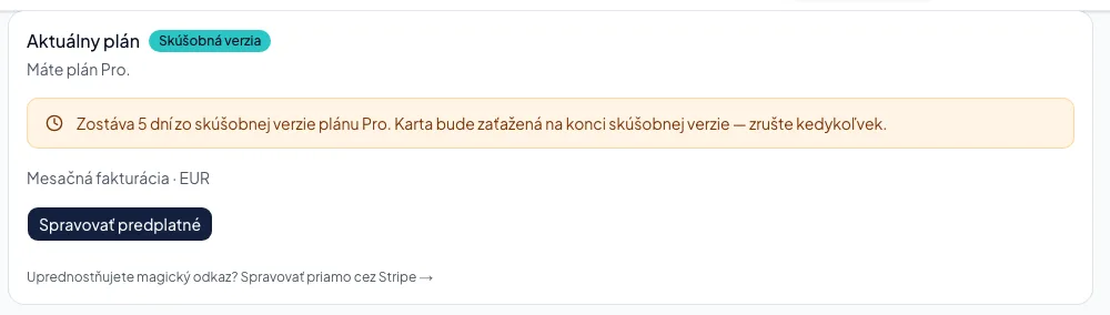 Zmena plánu, miest alebo doplnkov