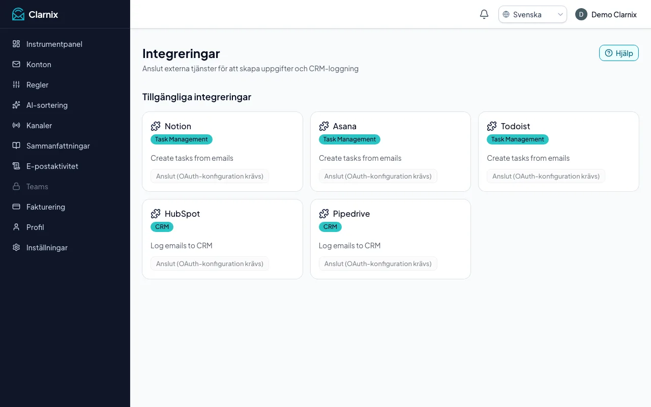 Integreringar