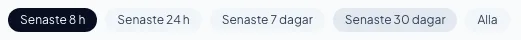Den öppnas på de senaste 8 timmarna